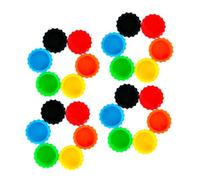 ERINGOGO 24pcs Silicone Reptile Food and Water Bowls Shallow Wide-rimmed Feeding Cups for Lizards Tortoises Bearded Dragons Gecko Terrarium Accessories Heat-resistant Easy to Clean