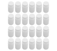 ERINGOGO 24pcs Wide Mouth Plastic Bottles Refillable Pill Bottle for Medication Storage Portable Empty Leak Screw Lids for Travel