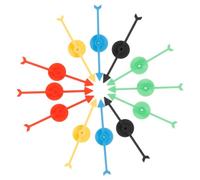 ERINGOGO 25pcs Game Arrow Replacement for Board Games Arrows Red Yellow Green Black for Classroom Activities and Event