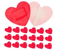 ERINGOGO 25pcs Heart Shaped Adhesive Bandages Flexible Breathable Wound Care Patch for Sensitive Skin Outdoor Camping Emergency Use High Strength Protection and Comfortable Fit