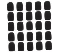 ERINGOGO 25pcs Sponge Covers for Clip Mic Supple Neckline Microphone Covers Mic Windproof Use for Podcasting Studio Recording