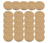 ERINGOGO 25pcs Vegan Moxa Mug Cakes Round Shape Synthetic Material Heatpack for Household Use Relax Body and Mind Sealing Packing