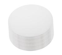 ERINGOGO 25pcs White Round Cake Boards Grease-resistant Corrugated Cardboard Base Circles for Baking Cake Plates for Wedding Birthday Dessert and Pizza