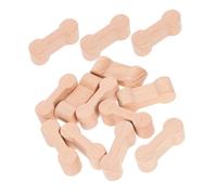 ERINGOGO 25pcs Wooden Dog Bone Track Connectors DIY Railway Adapter Pieces for Precise Fit Wooden Train Track Accessories for Creative Building and Group Play