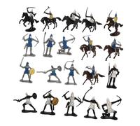 ERINGOGO 28pcs Miniature People Figurines Medieval Knight and Soldier Models Detailed Mini Soldiers for Role Playing Games and Creative Play Lightweight Tabletop Decor