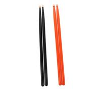 ERINGOGO 2pair Drumsticks Wood Tip for Students Beginners Orange Black for Drum Marching and Practice Rhythms