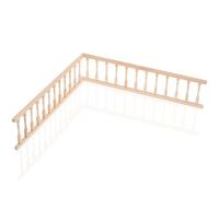 ERINGOGO 2Pcs 1/12 Scale Wooden Handrail Railings Miniature Furniture for Dollhouse, Small DIY Doll House Accessories, Mini Role-Play Props for Dollhouse Décor