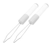 ERINGOGO 2pcs Acrylic Button Hook and Zipper Pull Assist Tool for Seniors Disabled Dressing Aid Hand Tool for Button Fastening and Zipper Assistance Convenient Clothing Helper for Elderly