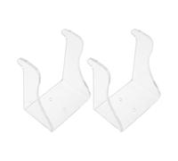 ERINGOGO 2pcs Acrylic Guitar Hook Wall Mount Bracket - Universal Guitar Hanger for Electric Acoustic Bass Violin Ukulele - Invisible Acrylic Wall Bracket for Musical Instruments