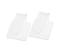 ERINGOGO 2pcs Acrylic Handheld Nail Art Palettes Makeup Palettes with Ergonomic Grip Portable for Professional Manicure and Nail Painting Use