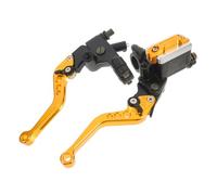 ERINGOGO 2pcs Aluminum Alloy Motorcycle Brake Clutch Lever Handles Hydraulic Dirt Bike Brake Parts Accessories High Strength for Safer Control