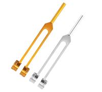 ERINGOGO 2pcs Aluminum Alloy Tuning Forks for Earwax Removal Sound Therapy Clinical Ear Forks Vibration Health Care Tools