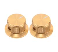 ERINGOGO 2Pcs Aluminum Potentiometer Knobs 24X14.5Mm Metal Volume Control Rotary Caps for Guitar and Bass Amplifier Universal Audio Knobs Replacement in Gold