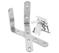 ERINGOGO 2pcs Anti Tip Furniture Anchors for Baby Proofing, Furniture Wall Anchor Kit Angle Brackets, 100x150mm, 4mm Thick, Child Safety Drawer and Cabinet Securement for Home