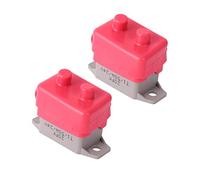ERINGOGO 2pcs Automatic Reset Circuit Breaker with Red Cover for Boats and Vehicles Bimetal Overcurrent Protection for Cars Trucks and Rv Applications