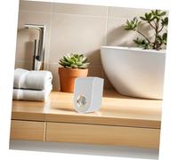 ERINGOGO 2pcs Automatic Toothpaste Pump Wall Mounted Dispenser Mess Squeezer for Family Bathroom No Drilling Installation Convenient Button Press for Adults Grey