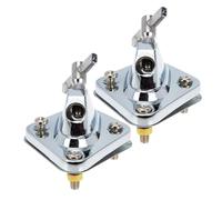 ERINGOGO 2pcs Bass Drum Stand Alloy Base Stable Drum Brackets Mount Screws Floor Tom Leg Mount Holder Support