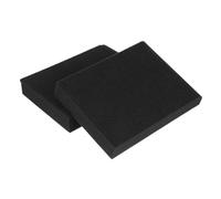 ERINGOGO 2pcs Black Foams Speaker Isolation Cushion for Vibration Absorption and Odorless Small Speaker Isolation Mat Suitable for Studio Monitoring