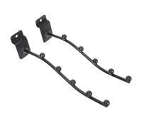 ERINGOGO 2pcs Black Iron Flute Groove Hanging Racks with Easy Installation for Displaying Flute and Interior Decor Musical Instrument Stands and Holders