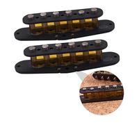 ERINGOGO 2pcs Black Metal Pickup Slug Bobbin Covers for Electric Guitar, Lightweight with Fine Workmanship, DIY Parts for Guitarists and Luthiers Accessories