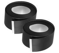 ERINGOGO 2Pcs Black Self-Adhesive Waterproof Caulk Strip 3.2M X 3.8Cm for Bathroom Shower, Kitchen Sink and Wall Corner Gap Filling