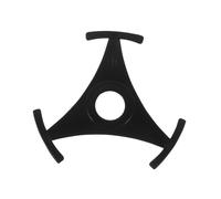 ERINGOGO 2pcs Black Triangular Vinyl Record Adapters for 7 Inch Singles Turntable Spindle Reducer Plastic Snap-in 45 Speed Phonograph Accessories Suitable for Dj and Jukebox Use