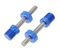 ERINGOGO 2Pcs Blue Metal Bike Crankset Bolts with Anti-Drop Bottom Bracket Sleeve, Bicycle Bottom Bracket Fixing Screws for Mountain and Road Bikes, Sturdy Crankset Stabilizer Accessory