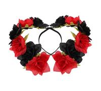 ERINGOGO 2pcs Bridal Headband Crown Flower Wreath for Women Wedding Bride Hair Headpiece Elastic Headband for Party Cosplay Costume Halloween Photo Props