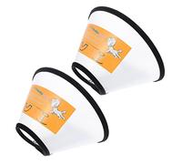 ERINGOGO 2pcs Cat Collars Breathable Protective Neck Circles for Cats Dogs Prevents Biting and Scratching Comfortable Design for Healing Neck