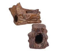 ERINGOGO 2pcs Ceramic Aquarium Hideout Fish Tank Shrimp Breeding Cave with Simulation Grain Natural Behavior Fish Spawning Box Betta Shrimp Shelter Versatile Decorative for Freshwater