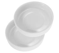 ERINGOGO 2pcs Ceramic Soy Sauce Dipping Dishes Butter Bowls White Porcelain Sauce Holders for Condiments Side Dishes Appetizers and Snacks at Home Travel