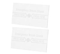 ERINGOGO 2pcs Clear Fire Alarm Manual Switch Cover Emergency Break Glass Replacement for Fire Alarm Panel Safety Essential for Various Scenarios