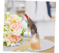 ERINGOGO 2Pcs Creative Ox Horn Trumpet for Lanyard Smooth Surface Uniform Gentle Sound for Sports Games Cheering and Gatherings Random Color