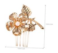 ERINGOGO 2pcs Decorative Hair Combs for Wedding Brides Bridesmaids Side Hair Styling Accessories Elegant Vintage Floral Design for Prom Party and Tea Ceremony