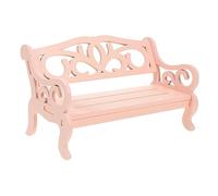 ERINGOGO 2Pcs Delicate Pink Mini Chair Realistic Miniature Furniture for Lovely Dollhouse Decor and Landscaping Scenes Natural Craft Ornament for Home