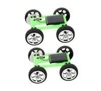 ERINGOGO 2pcs DIY Solar Powered Car Building Kit for Stem Science Projects with Electric Motor Educational Engineering for Fine Motor Skills and Sustainable Energy Learning Green