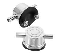 ERINGOGO 2pcs Double End Drum Lugs for Snare Tom Bass Drums Ear Hooks with Rubber for Enhanced Sound Clarity and Stability for Personal Practice and Stage Performances