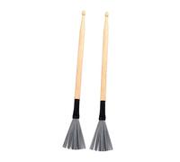 ERINGOGO 2pcs Drumsticks Brushes Steel Wire Jazz Drum Accessories for Beginners Comfortable Grip Versatile Use Various Music Genres
