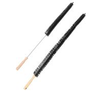 ERINGOGO 2pcs Dryer Vent Cleaning Brush with Wooden Handle, Soft Bristles, Easy to Use Lint Brush for Cleaning Dryer Ducts and Inner Walls, Ergonomic Design for Efficient Dust Removal