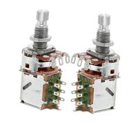 ERINGOGO 2Pcs Electric Guitar Bass Potentiometer Volume Tone Pots Switch Replacement Push Pull Potentiometer for Enhanced Sound Control and Versatile Instrument Compatibility