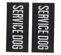 ERINGOGO 2pcs Embroidered Service Dog Harness with Applique Badge Soft Polyester for Small to Large Pets Quick-release Comfortable Vest for Training Walking and Travel