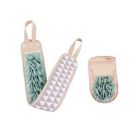 ERINGOGO 2pcs Exfoliating Bath Strap and Back Scrubber Gloves Set with Dual-sided Texture for Deep Massage and Dead Skin Removal, Suitable for Shower and Spa Use in Personal Care Random Random Color