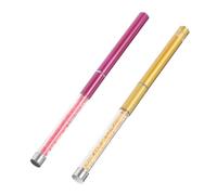 ERINGOGO 2pcs Eyelash Brushes with Spiral and Gentle Mascara Applicator Tool for Eyebrow Grooming Elegant Rhinestone Handle for Everyday and Special Occasion Makeup