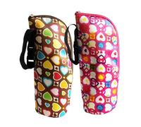 ERINGOGO 2pcs Feeding Bottle Thermal Bags with Handle Wear-Resistant Milk Bottle Pouches for Travel and Stroller for Warm Cold Drinks Lightweight and Secure Zipper Storage