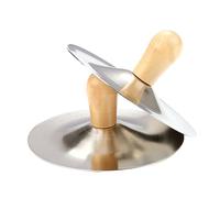 ERINGOGO 2Pcs Finger Cymbals with Wood Handles Crisp Sound Percussion Instrument for Belly Dancing Musical Training and Performance