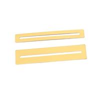 ERINGOGO 2pcs Fingerboard Guards for Bass Mandolin Metal Fret Protector Gold Guitarists Luthier Tool for Fret Works DIY
