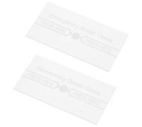ERINGOGO 2pcs Fire Safety Glass Alarm Cover Emergency Glass Break Switch Cover Manual Alarm Panel Water Resistant for Firefighting