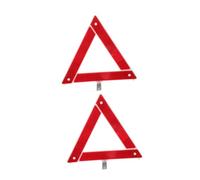 ERINGOGO 2pcs Foldable Reflective Warning Triangle Kit for Car Compact Roadside Safety Signs Durable Plastic Emergency Warning Triangles for Enhanced Road Safety and Portable Use