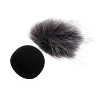 ERINGOGO 2pcs Furry Microphone Windscreen Foam Mic Cover for Zoom Wind Protection Pop Filter Noise Reduction Soft and Comfortable for Recording Studios