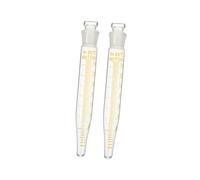 ERINGOGO 2pcs Glass Centrifuge Tubes with Lid Smooth Wall Scientific Test Tubes with Scale for Precise Measurement Biochemistry and Molecular Biology Laboratory Use